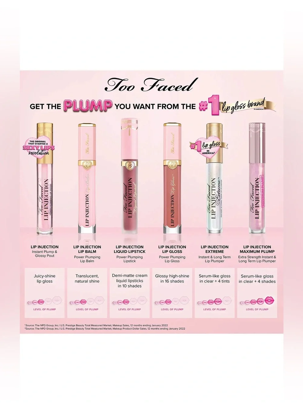 Too Faced 🔥 Lip Injection Power Plumping Multi-Dimensional Lip Gloss | SoulMate